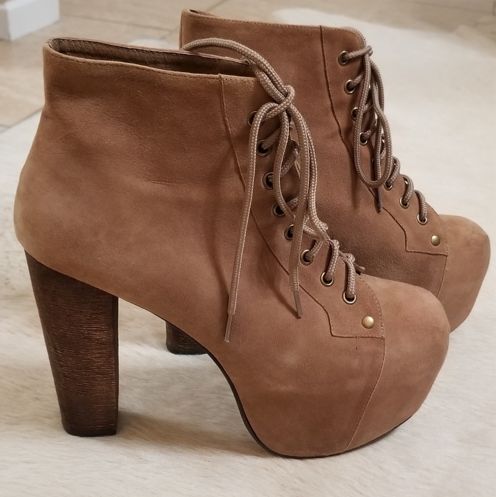 Jeffrey Campbell Lita Platform Taupe Size 9